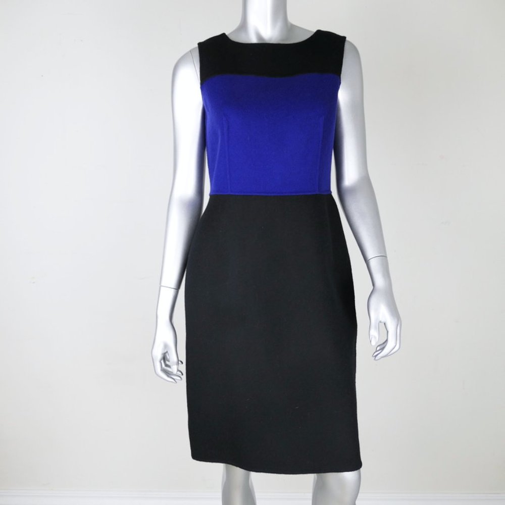 Talbots Wool Colorblock Sheath Dress